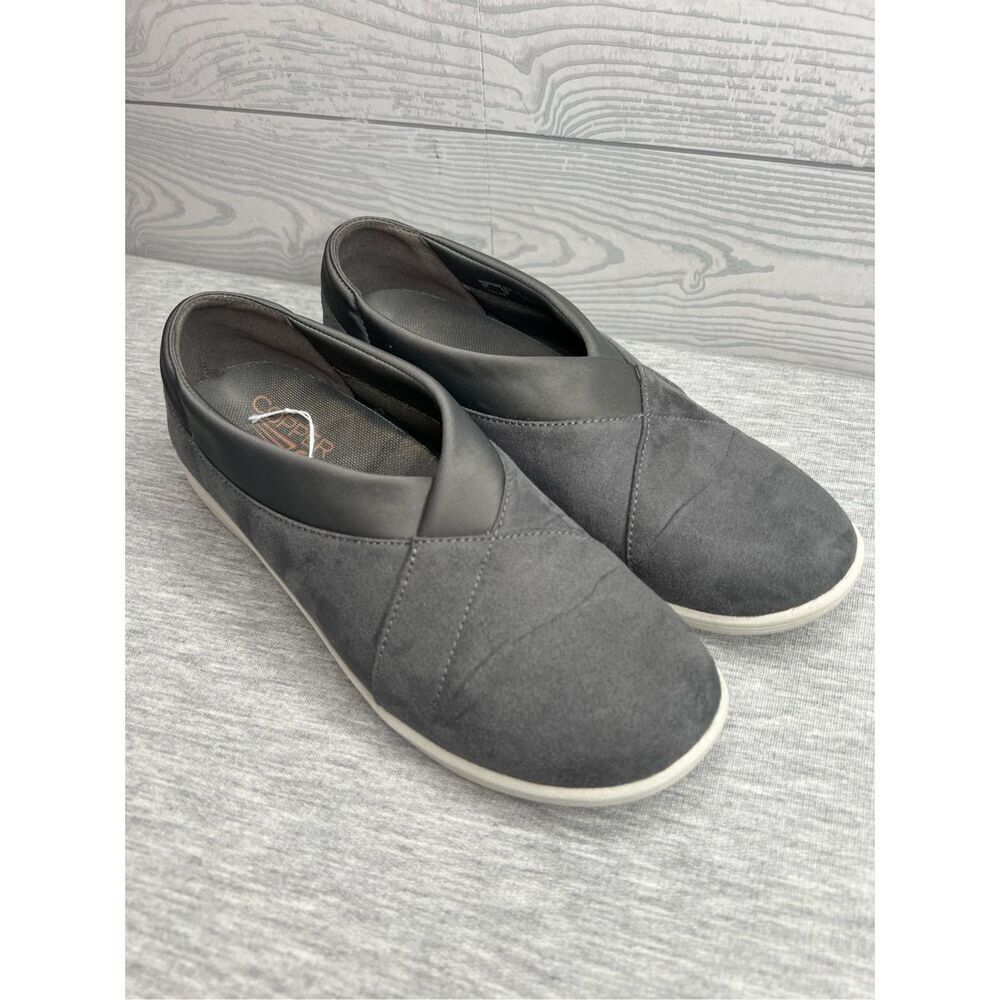 Copper Fit Restore Slip-On Shoes Grey-Extra Cushioning -Copper Infused 7